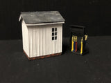 Porthmadog signal mans Hut with levers and glazing - OO9/OO/HO