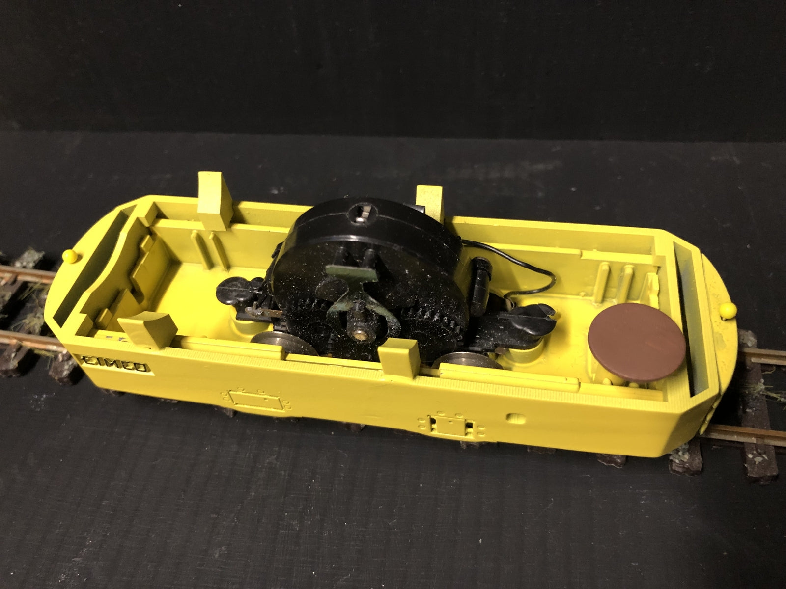 GN15 Eimco pneumatic loco kit with driver, designed for a Lima 0-4-0 chassis on 16.5mm narrow gauge track