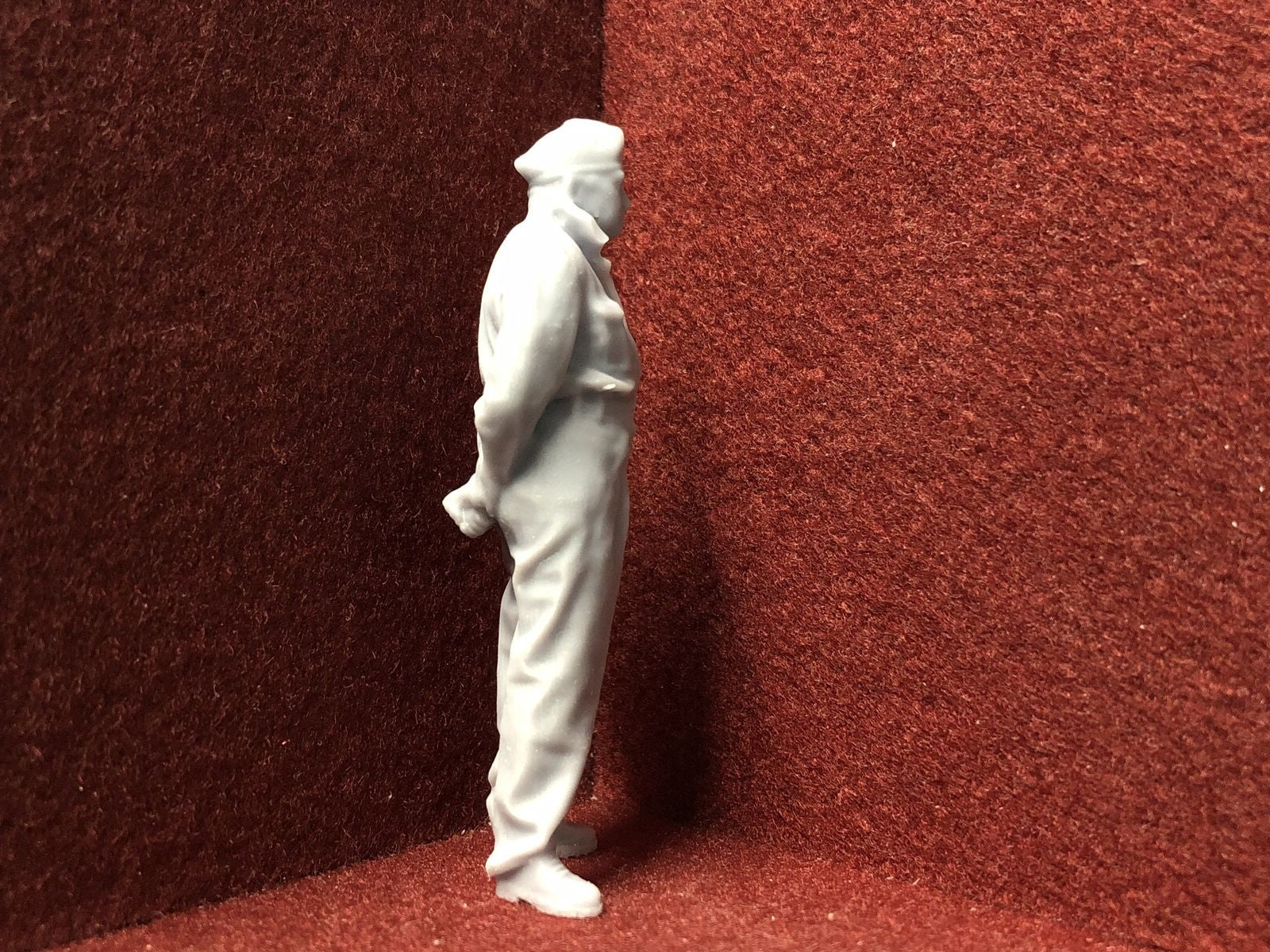 G-Scale man in military uniform - 3D scan of a real person - MD071 (also GN15)