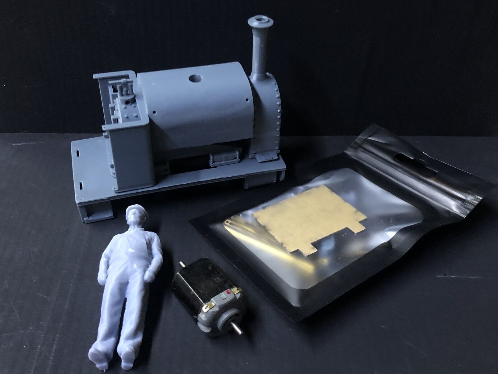 GN15 steam locomotive kit for quarry layouts, G scale on 00 track using a Hornby Smokey Joe 0-4-0 chassis