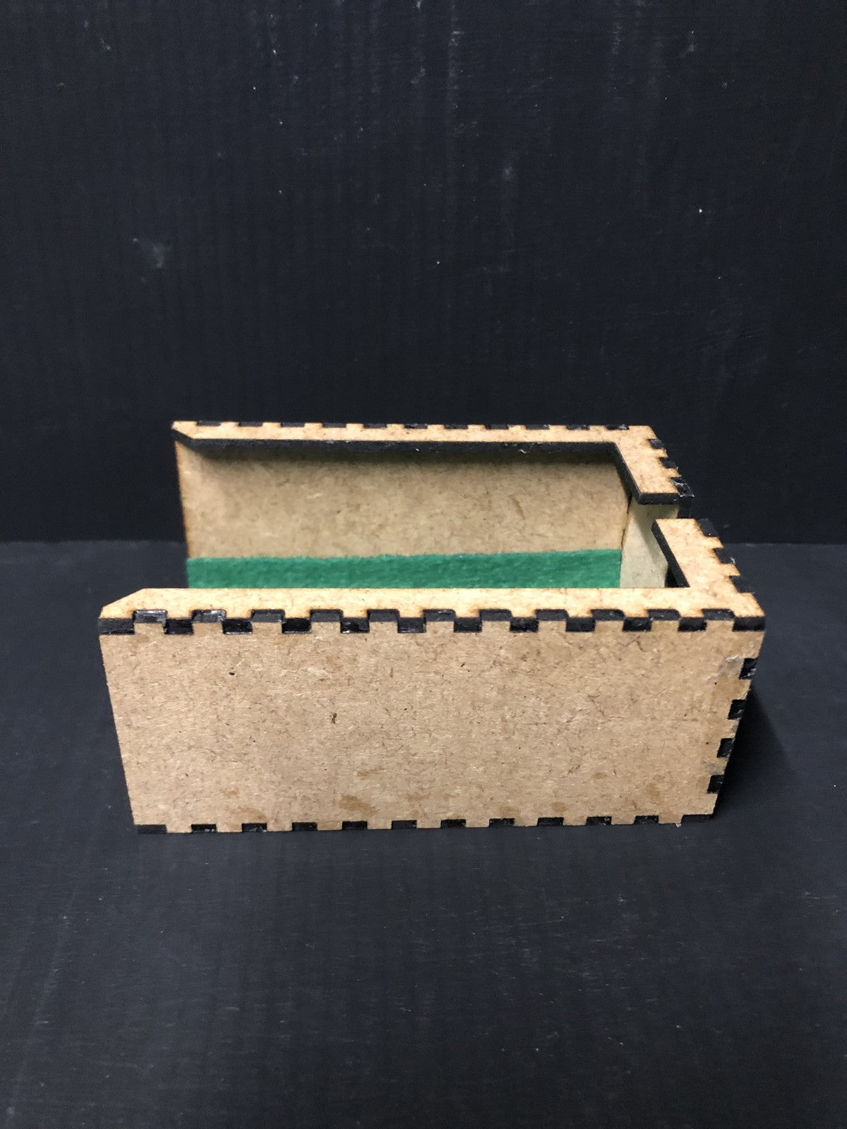 Laser-cut model railway caddy kit for a GMC-W walkabout controller, suitable for shelf and diorama layouts
