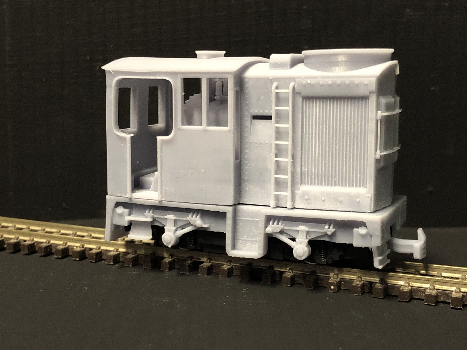 OO9 narrow gauge LMS Sentinel 7192 steam locomotive body kit designed to fit a Kato 11-109 chassis