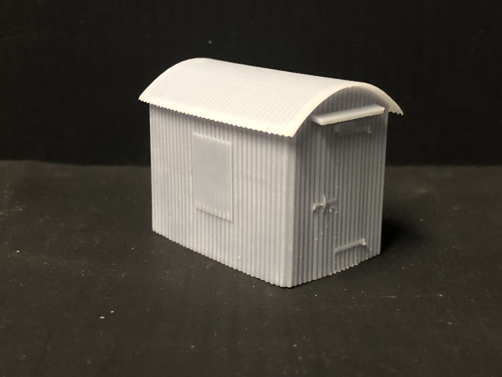 OO9/OO/HO scale model railway kit of two Buckfastleigh-style lamp huts with laser-cut window glazing