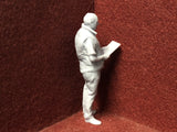 G-Scale figure - 3D scan of a real person with clipboard - M007 (also GN15)