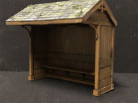 7mm Country Bus Shelters and bus flag - 7mm, O,O-16.5mm