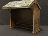 7mm Country Bus Shelters and bus flag - 7mm, O,O-16.5mm