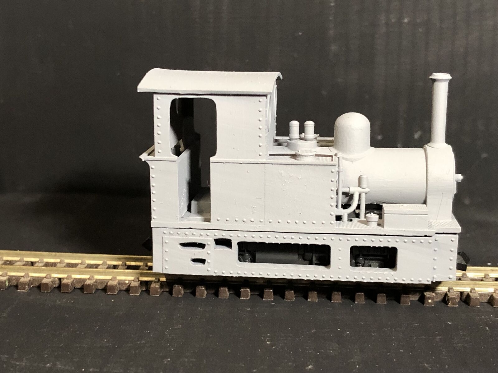 OO9 narrow gauge WG Bagnall Rye and Camber steam locomotive kit body designed to fit a Kato 11-109 motor bogie chassis