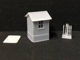 Signal mans Hut with levers and glazing Woody Bay  - OO9/OO/HO