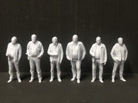 People Multi-Pack- 6 (Version 1) assorted poses -3D scans  - NG7 / O Gauge