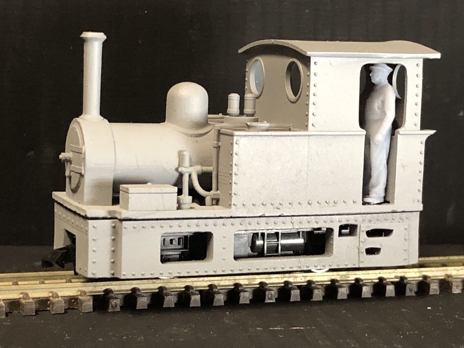 OO9 narrow gauge WG Bagnall Rye and Camber steam locomotive kit body designed to fit a Kato 11-109 motor bogie chassis