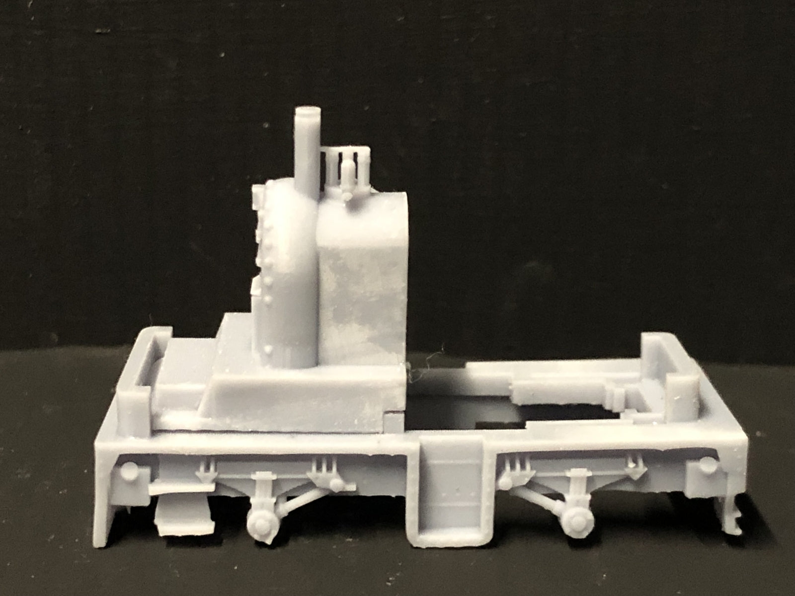 OO9 narrow gauge LMS Sentinel 7192 geared steam locomotive body kit designed to fit a Kato 11-109 chassis