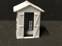 Signal mans Hut with levers and glazing Woody Bay  - OO9/OO/HO