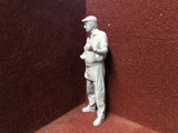 16mm figure Driver with flat cap - 3D scanned person - MD015 1:19 scale & SM32