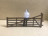 6 x LASER CUT RURAL FARM GATES FOR OO / HO / OO9 SCALE / 1:76 MODEL RAILWAYS