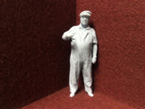 G-Scale Driver figure wearing hat - 3D scan of a real person - MD013 (also GN15)