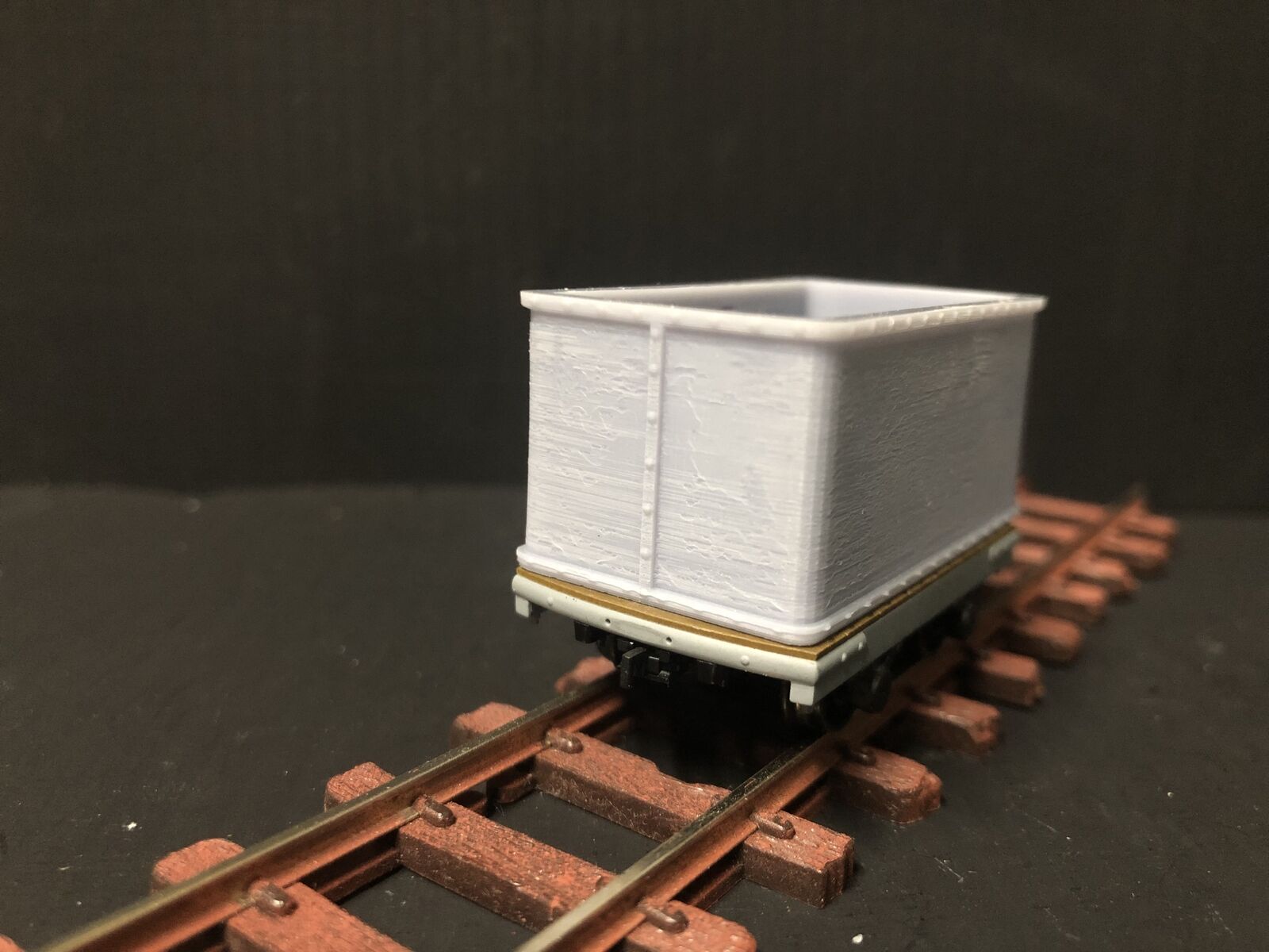 NG7 narrow gauge wagon load kit showing petrol tanker, gunpowder and dump wagon toppers for Bachmann Dinorwic slate wagon