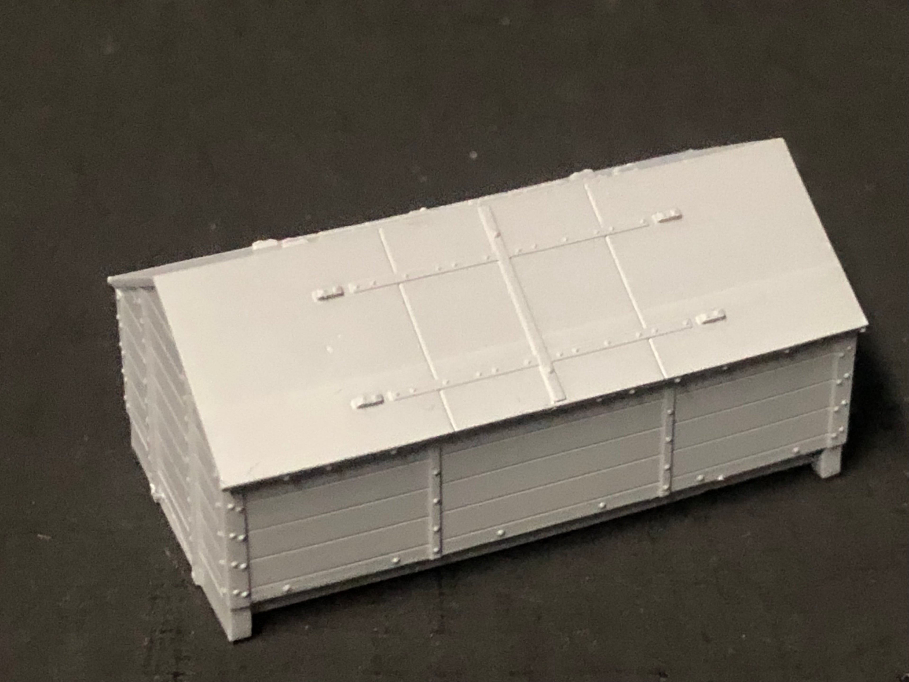 OO9 narrow gauge lime or sand covered wagon resin body kit for Peco NR-121D 10ft wheelbase chassis