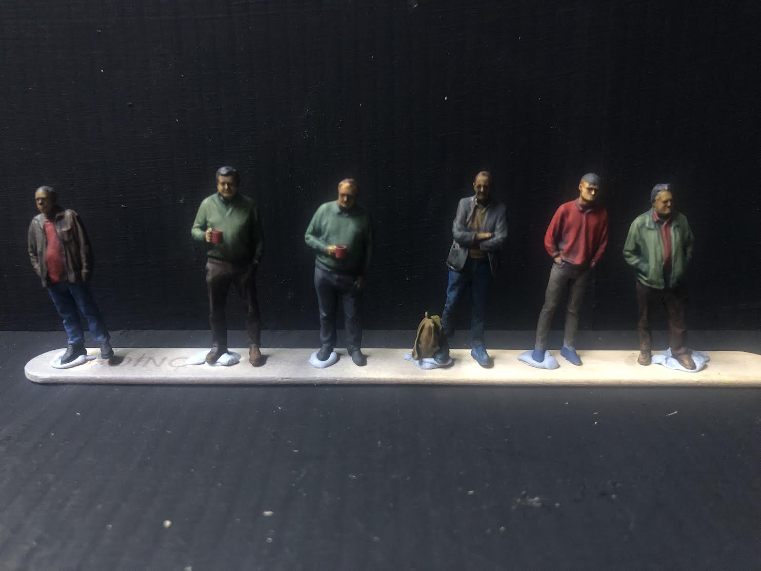 Loco crew Multi-Pack (Version 6) - 6 figures in assorted poses -3D scans  - NG7 / O Gauge