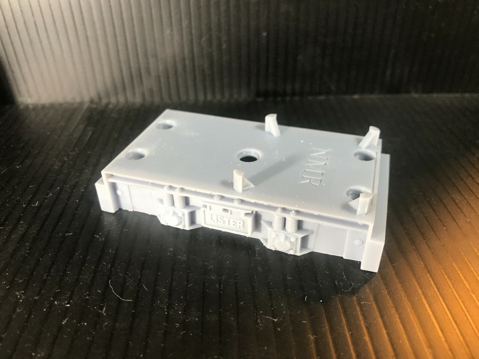 GN15 cabbed Lister-style diesel locomotive resin kit in G scale for 00 gauge track, designed to fit a Tenshodo motor bogie chassis