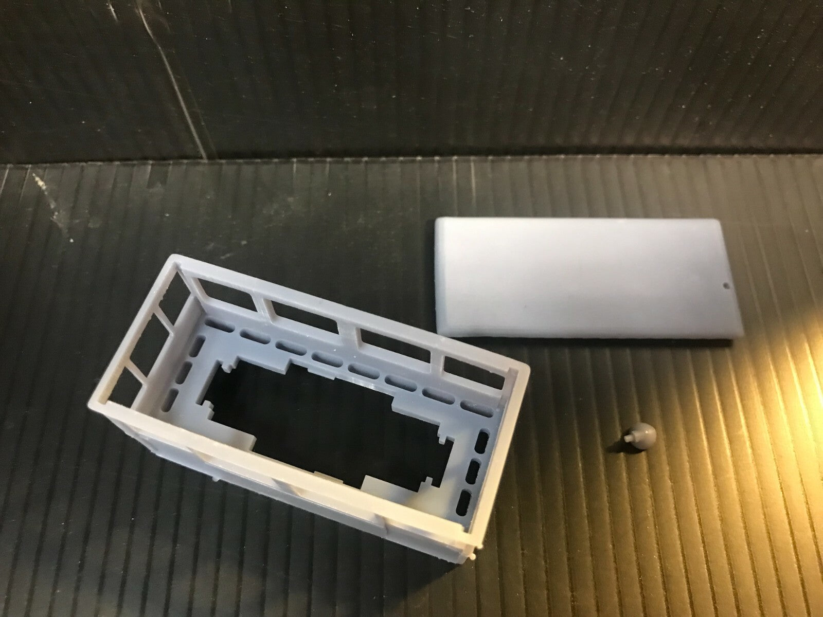 OO9 narrow gauge French Drasine railcar body kit shown fitted to a Kato 11-109 chassis for model railway layouts