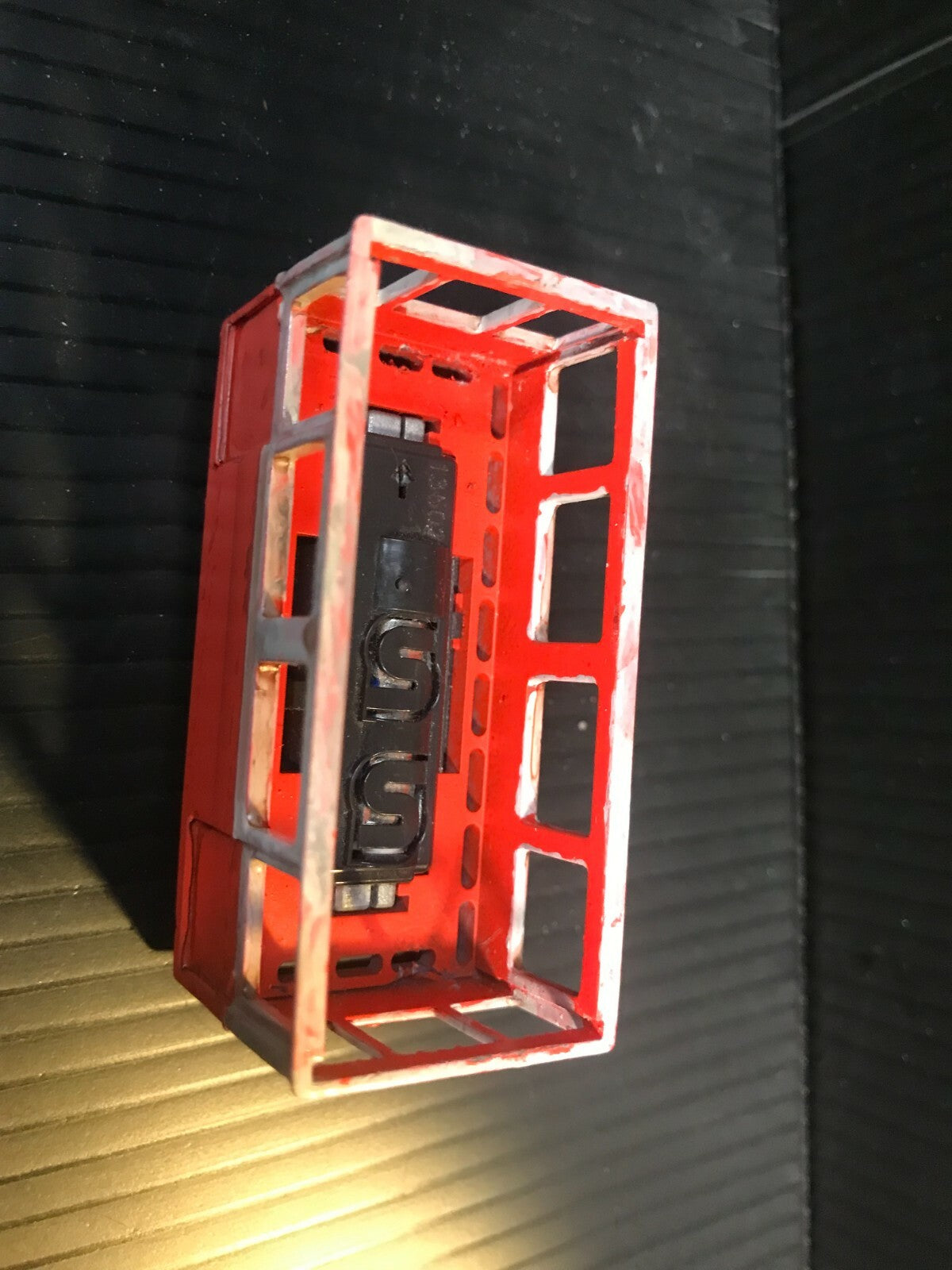 Unpainted OO9 narrow gauge French Drasine railcar body kit designed to fit a KATO 11-109 chassis