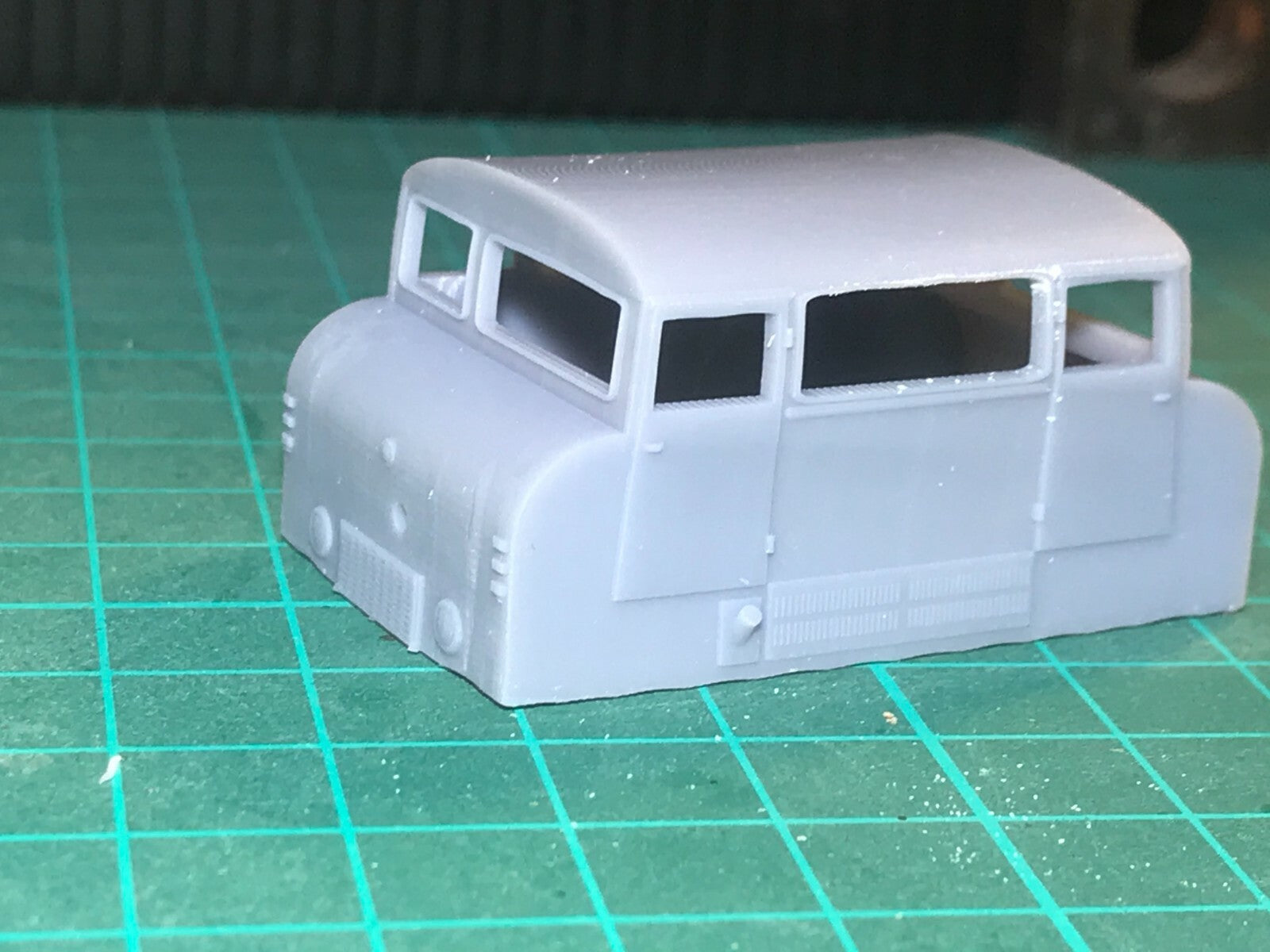 OO9 narrow gauge Wickham Type 42 inspection car body kit shown fitted to a shortened KATO 109 chassis