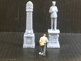 00 H0 gauge war memorial (2) for model railway scenery - also OO9