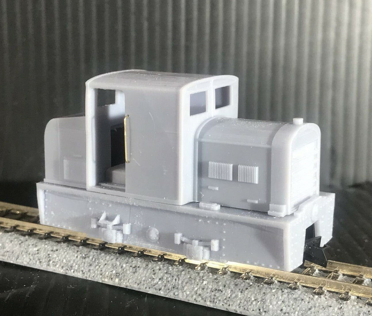 OO9 narrow gauge French Billard T75d loco-tracteur body kit designed to fit a Kato 11-109 chassis