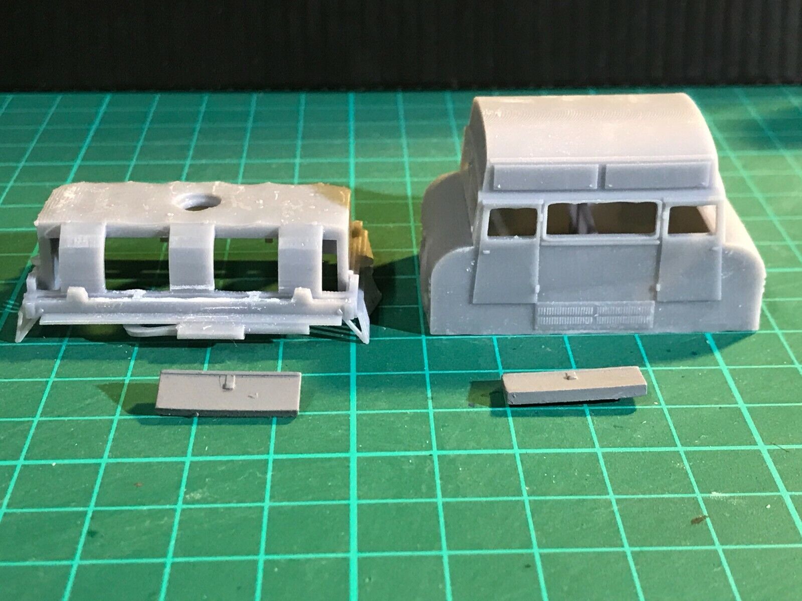 OO gauge Wickham Type 42 inspection car resin kit with sub chassis, for Tenshodo Spud or static display use