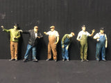 Loco crew Multi-Pack - 6 (Version2) assorted poses -3D scans  - NG7 / O Gauge