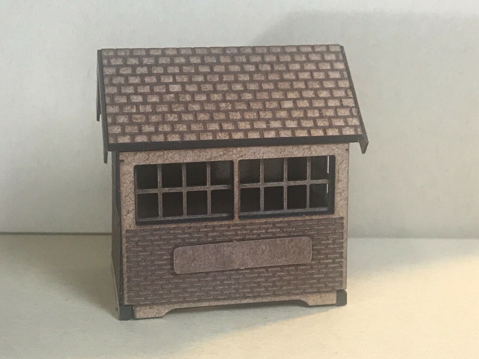 OO9/OO/HO scale laser-cut country ground-level signal box kit for a small goods yard or rural model railway scene