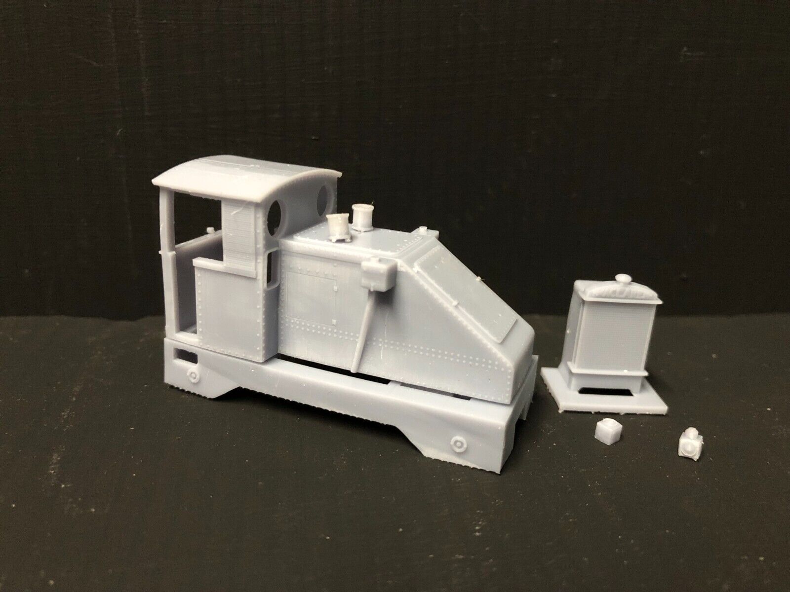 OO9 gauge Kerr Stuart No.4415 narrow gauge diesel locomotive kit body designed to fit a Kato 11-109 motor bogie chassis