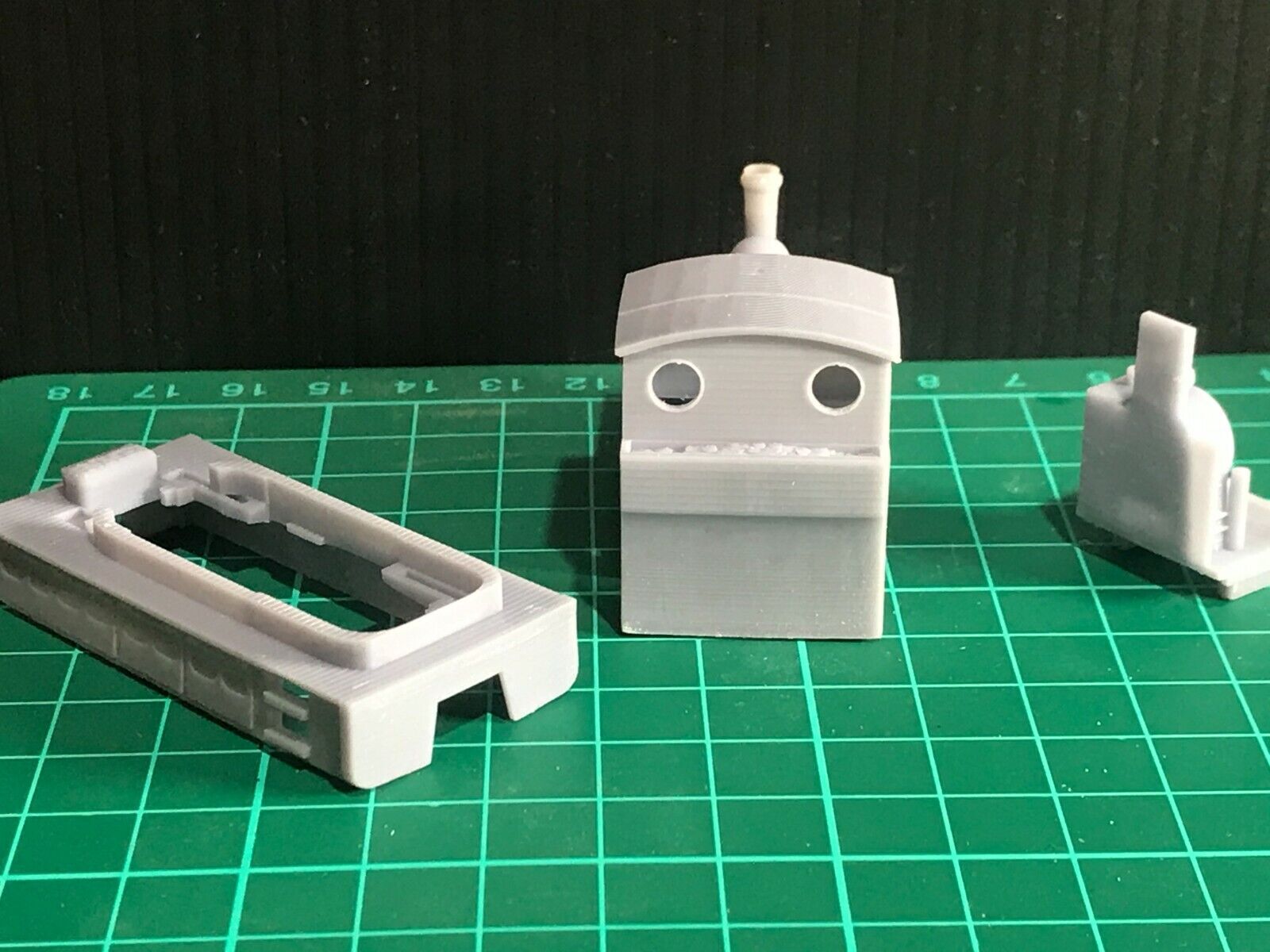 OO9 narrow gauge side tank steam locomotive body kit shown fitted to a Kato 11-109 motorised chassis