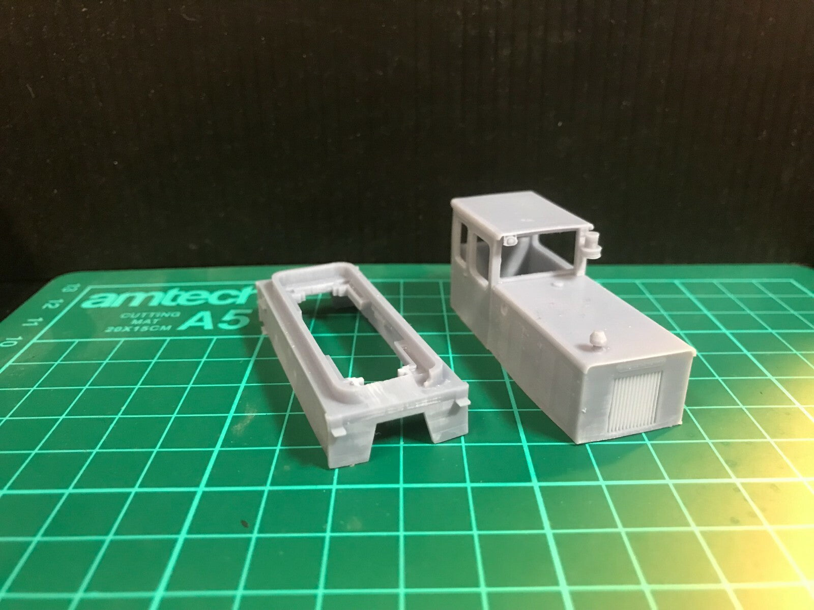 009 OO9 Baguley-Drewry 70hp RNAD Dean Hill diesel locomotive kit for Kato 11-109 chassis on 9mm narrow gauge track