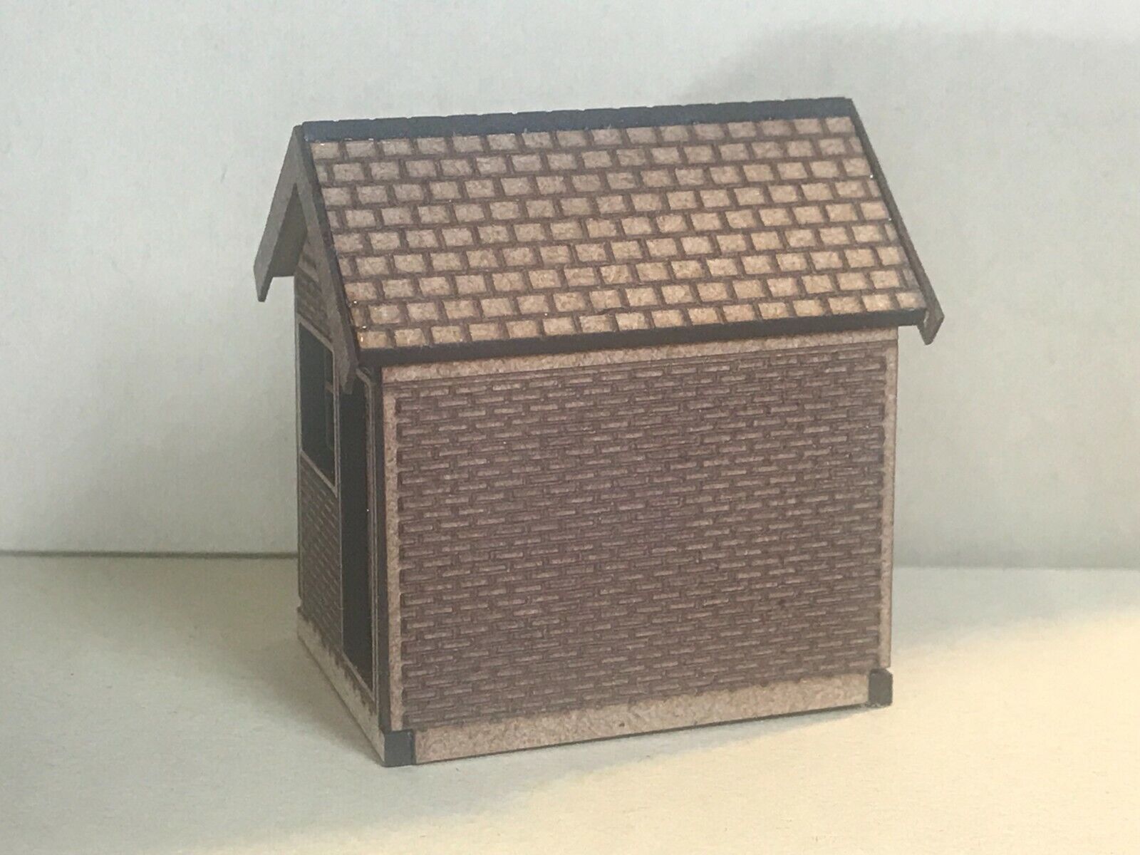 OO9/OO/HO scale laser-cut country ground-level signal box kit for a small goods yard or rural model railway scene