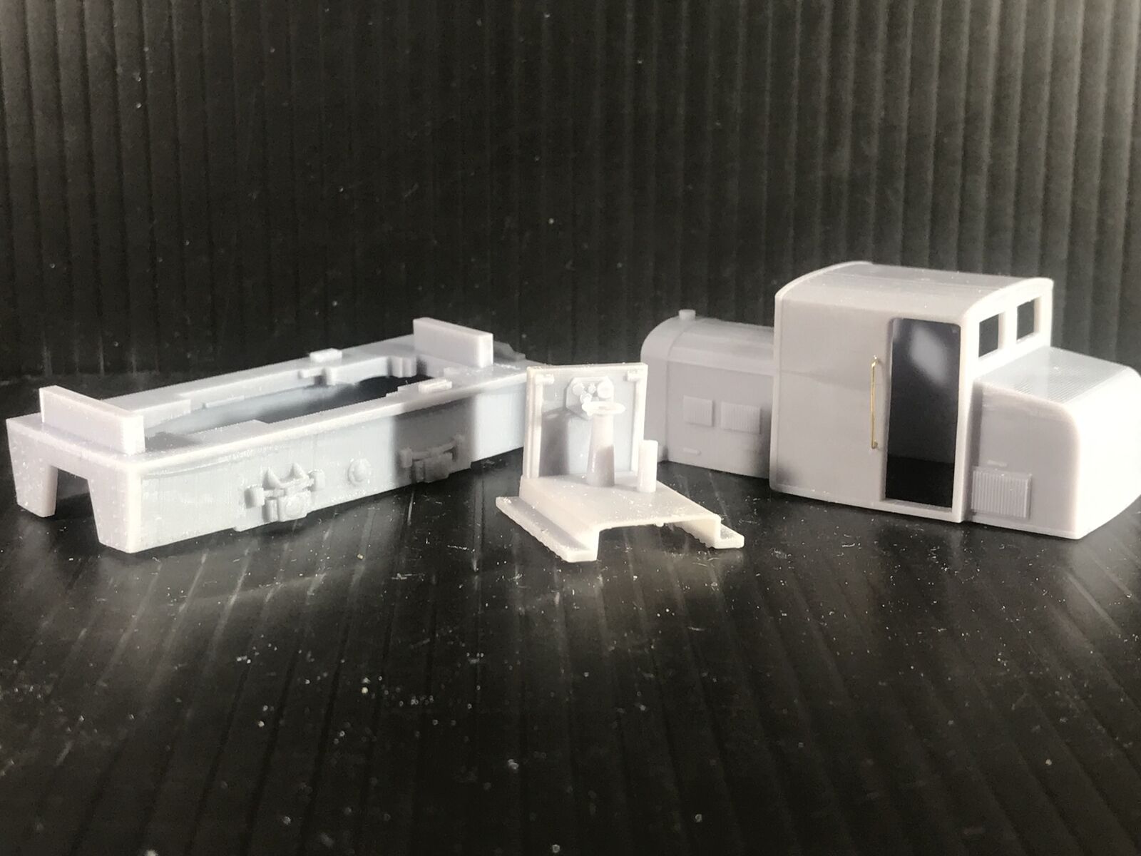 OO9 narrow gauge French Billard T75d loco-tracteur body shell designed to fit a KATO 11-109 chassis