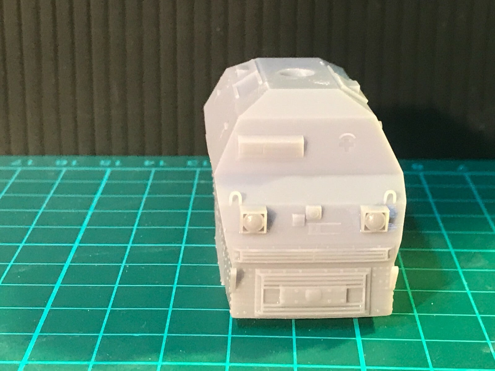 OO9 Type 42 Wickham armoured train Vietnam-era model kit for Kato 109 chassis with turret and brass machine gun barrel