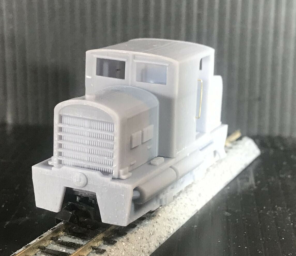 OO9 narrow gauge French Billard T75d loco-tracteur body shell designed to fit a Kato 11-109 chassis