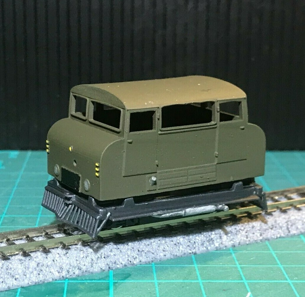 OO9 Wickham Type 42 inspection car body kit for 4mm scale 009 narrow gauge, designed for a shortened KATO 109 chassis