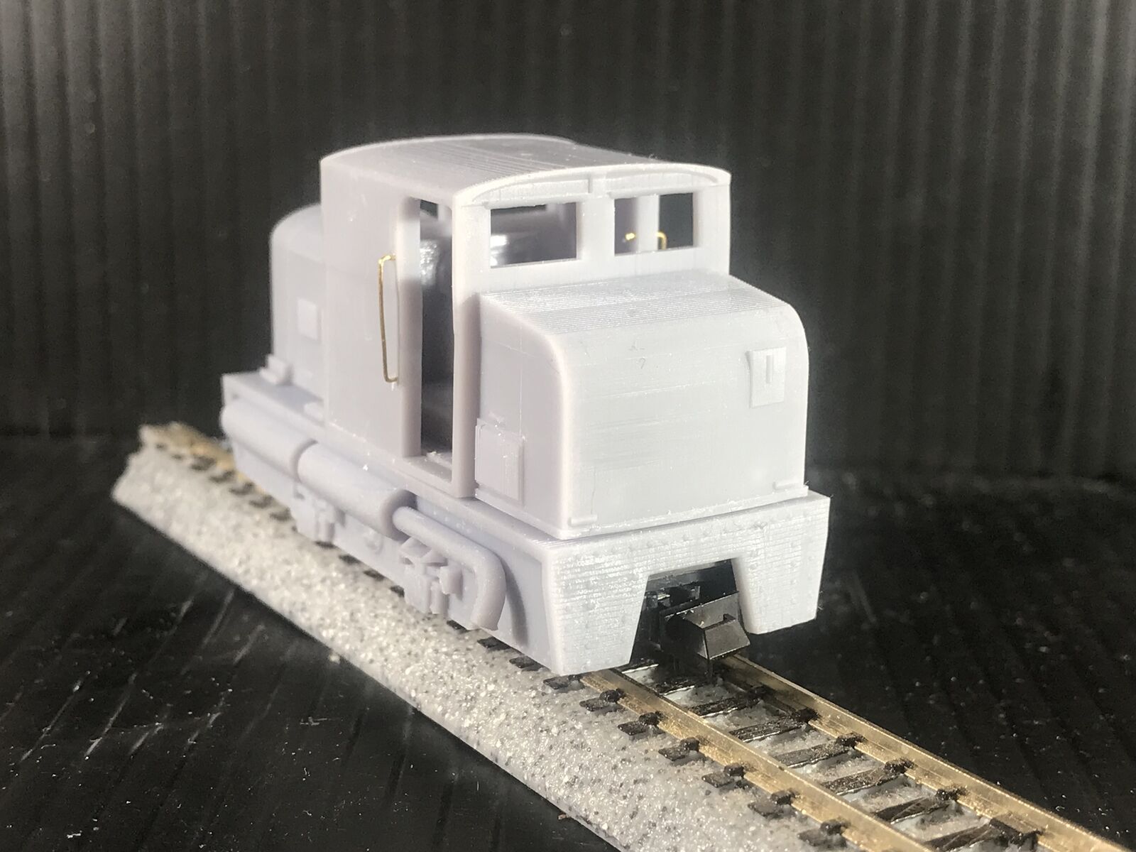 OO9 narrow gauge French Billard T75d loco-tracteur body kit designed to fit a Kato 11-109 chassis