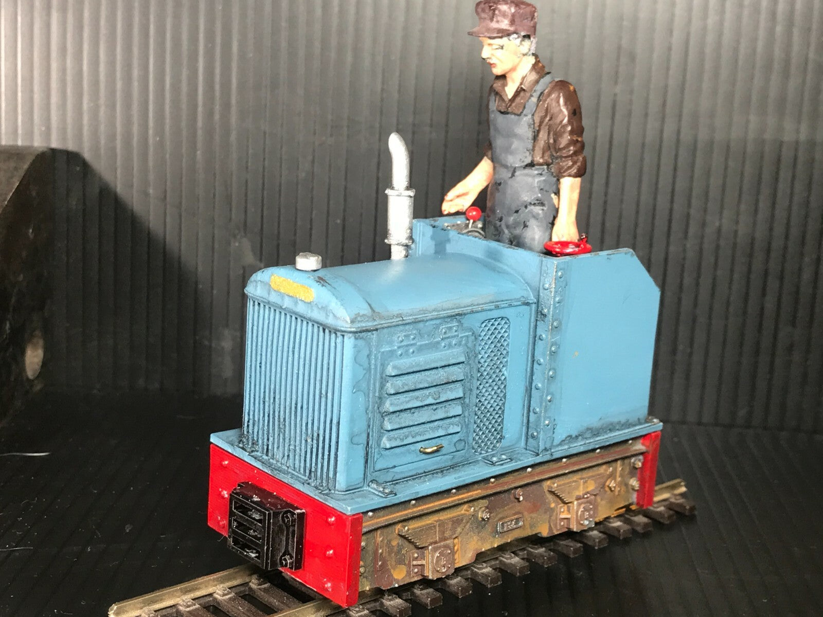 GN15 diesel critter Fordson locomotive kit, G-scale on 00 gauge track, designed to fit a Tenshodo spud chassis