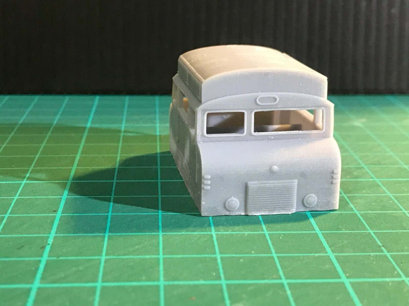 OO gauge Wickham Type 42 inspection car resin kit with sub chassis, shown with optional static dummy Tenshodo Spud chassis