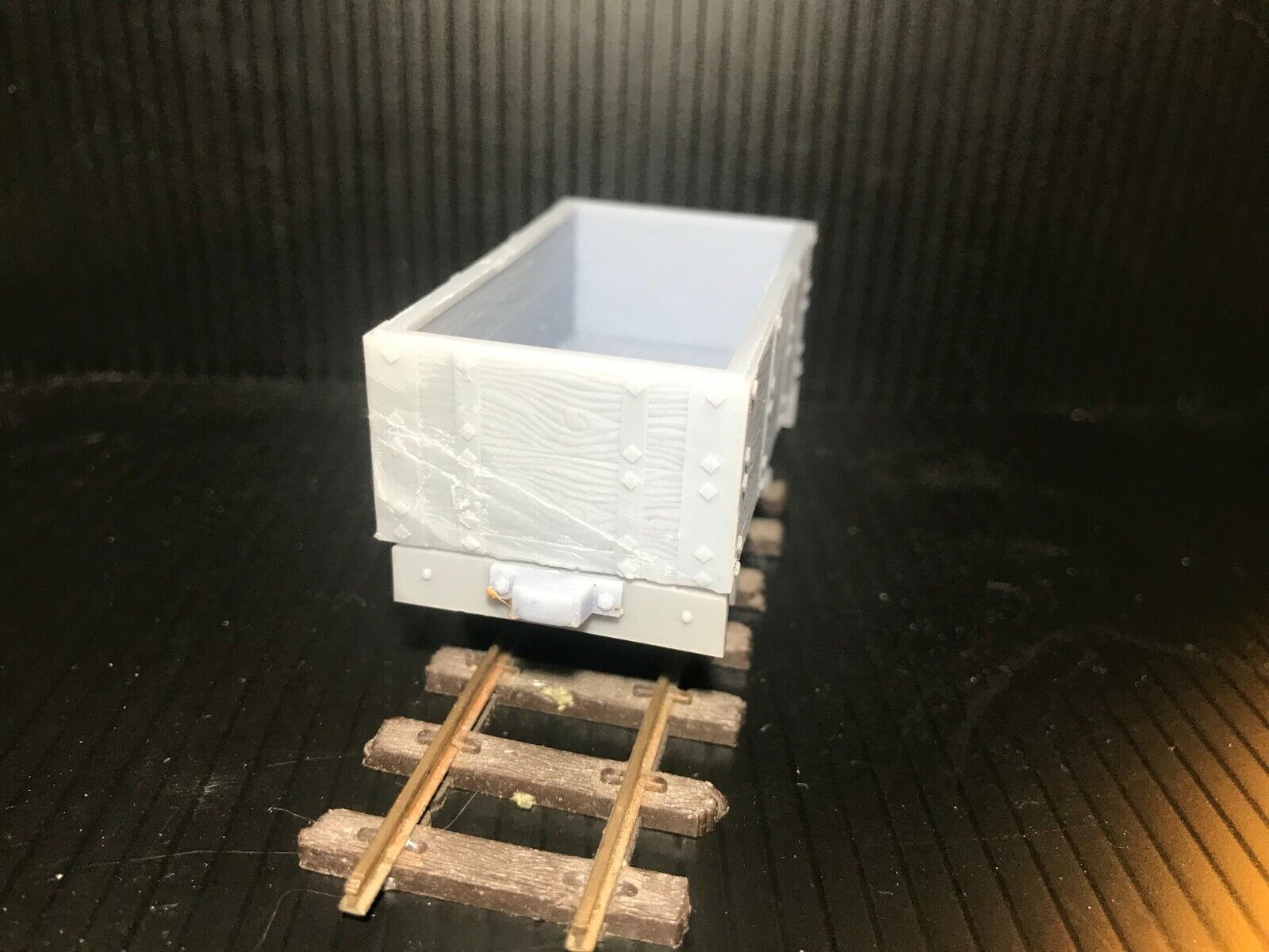 Gn15 narrow gauge mineral wagon kit on Bachmann 12.5mm chassis, ideal for mining or quarry model railway layouts