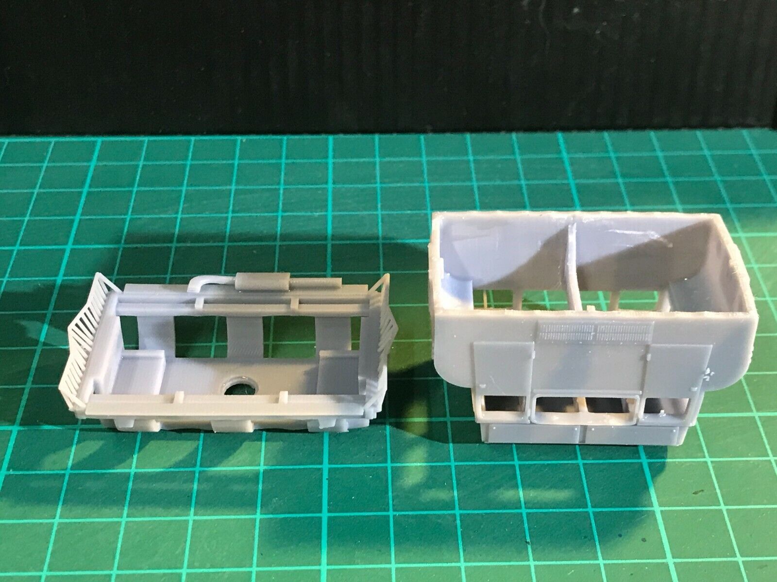 OO gauge Wickham Type 42 inspection car resin kit with sub chassis for Tenshodo Spud or static display use