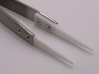 Ceramic Tipped Stainless Steel Tweezers – Fine Pointed, Heat Resistant, Model Railway Tool
