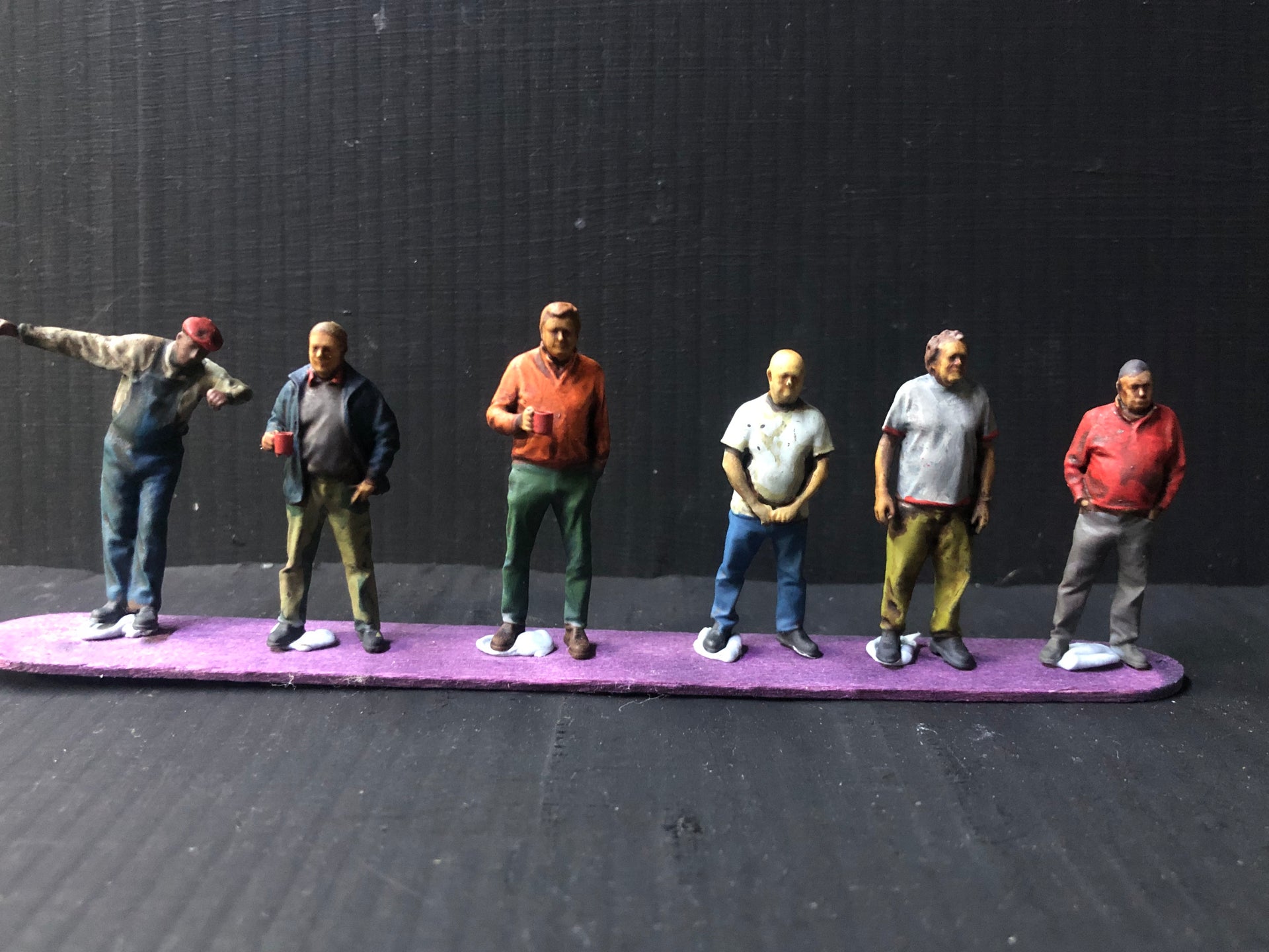 Loco crew Multi-Pack (Version 7) - 6 figures in assorted poses -3D scans  - NG7 / O Gauge