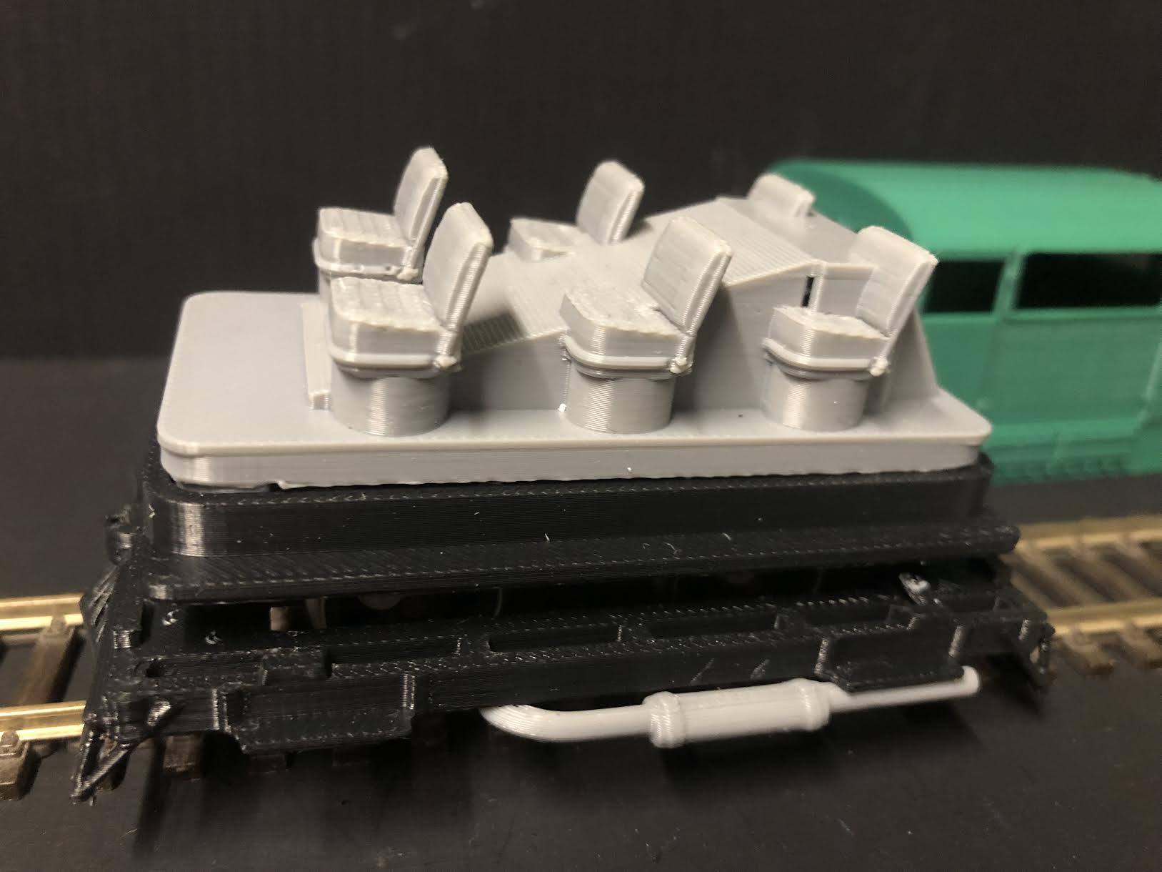 O-16.5 / NG7 narrow gauge Wickham Type 42 inspection car body kit designed to fit a Hornby Smokey Joe 0-4-0 chassis