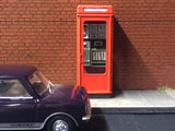 K8 Telephone Box - 1970's with glazing and interior detail  - NG7 / 7mm / On18 / O Gauge