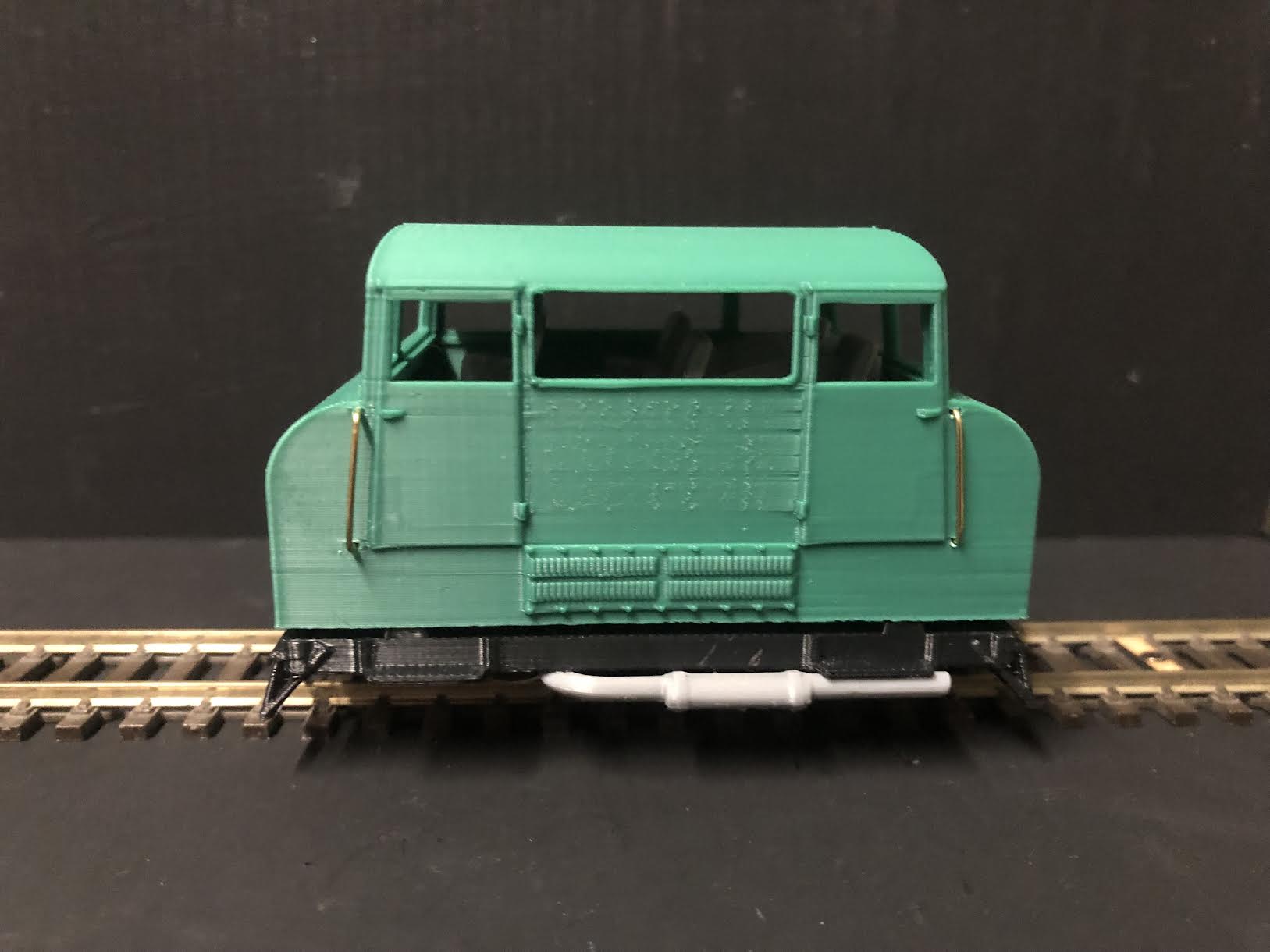 O-16.5 / NG7 narrow gauge Wickham Type 42 inspection car body kit designed to fit a Hornby Smokey Joe 0-4-0 chassis