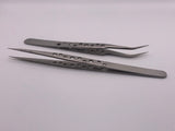 Precision Stainless Steel Tweezers – Straight & Curved Tips, Anti-Static, Modelling Tools